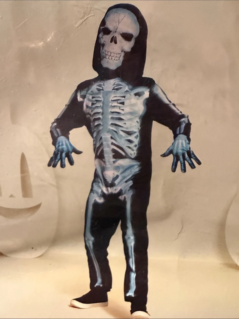 Target Hyde and Eek! Kids Black and Blue X-Ray Skeleton Costume - Large